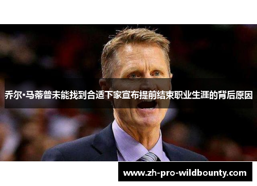 乔尔·马蒂普未能找到合适下家宣布提前结束职业生涯的背后原因