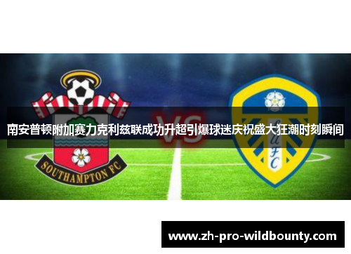 南安普顿附加赛力克利兹联成功升超引爆球迷庆祝盛大狂潮时刻瞬间